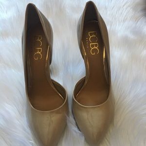 BCBG nude heels